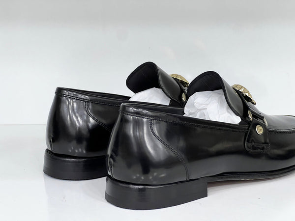 C Collection Leather Loafer - Black