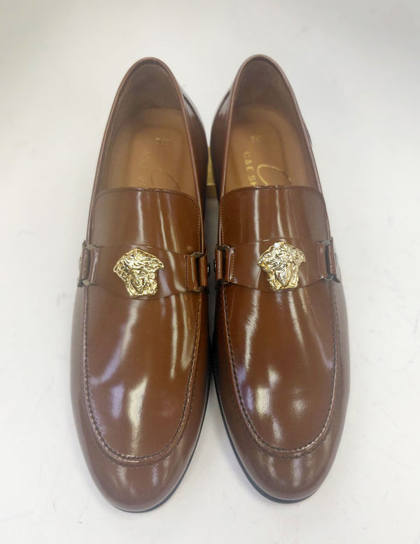 C Collection Leather Loafer - Camel