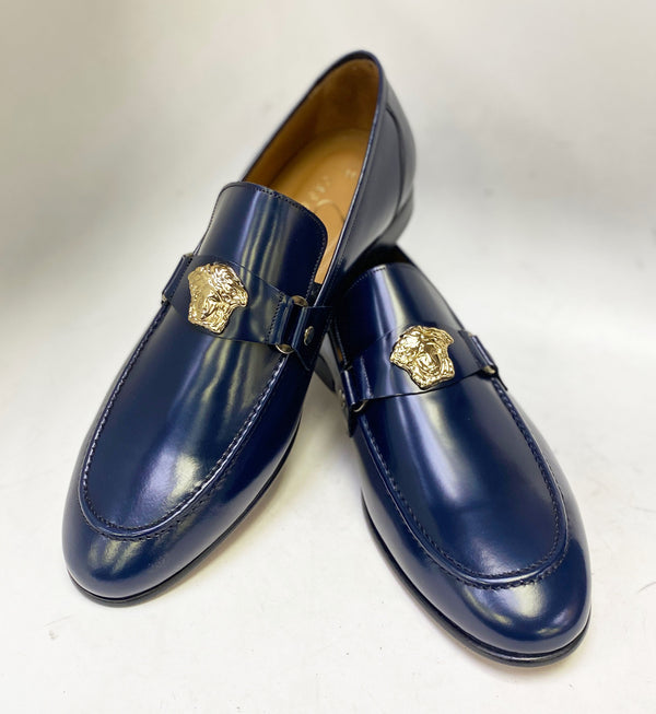 C Collection Leather Loafer - Navy