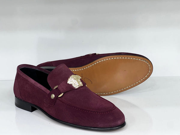 C&E Shoes C Collection Suede Loafer - Burgundy