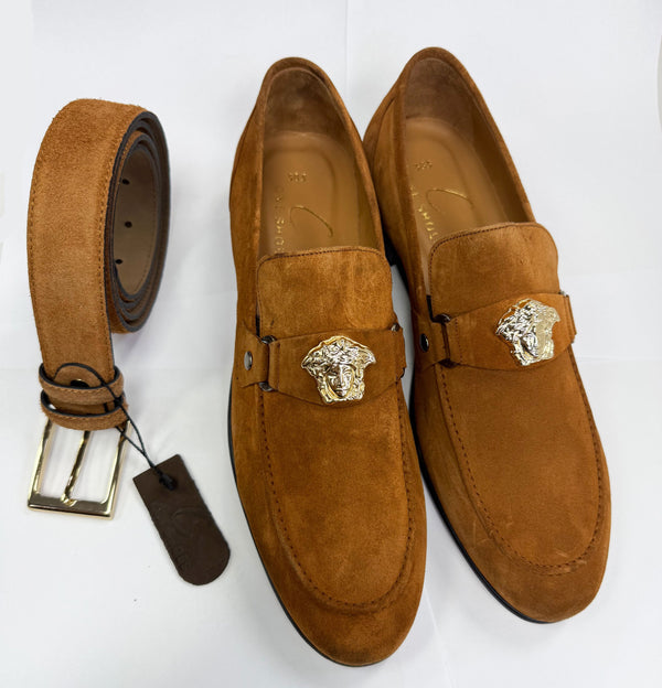 C&E Shoes C Collection Suede Loafer - Camel