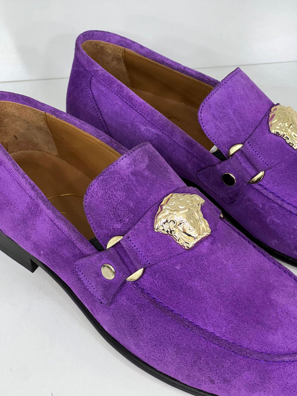 C&E Shoes C Collection Suede Loafer - Purple