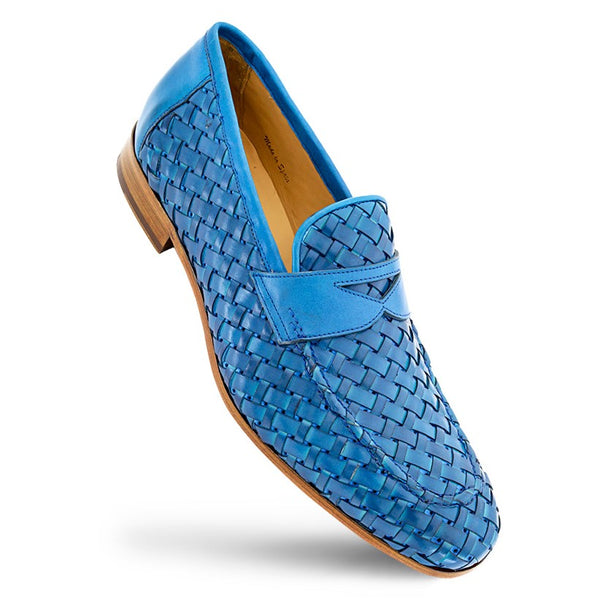 Mezlan Solomeo Woven Loafer - Jeans
