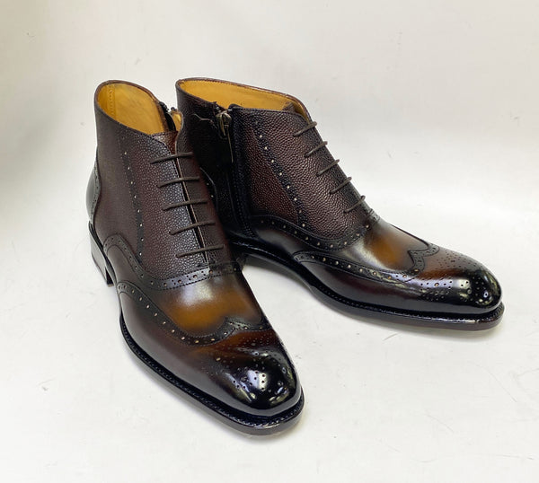Ugo Vasare Stanford Calfskin Boot - Cognac