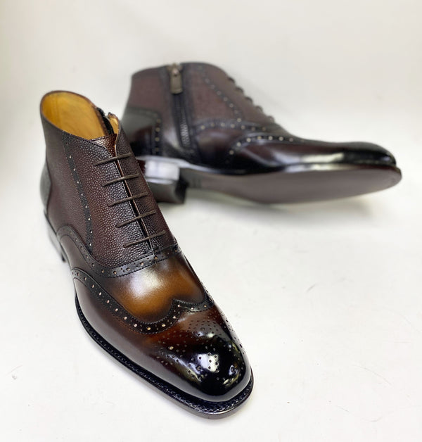 Ugo Vasare Stanford Calfskin Boot - Cognac