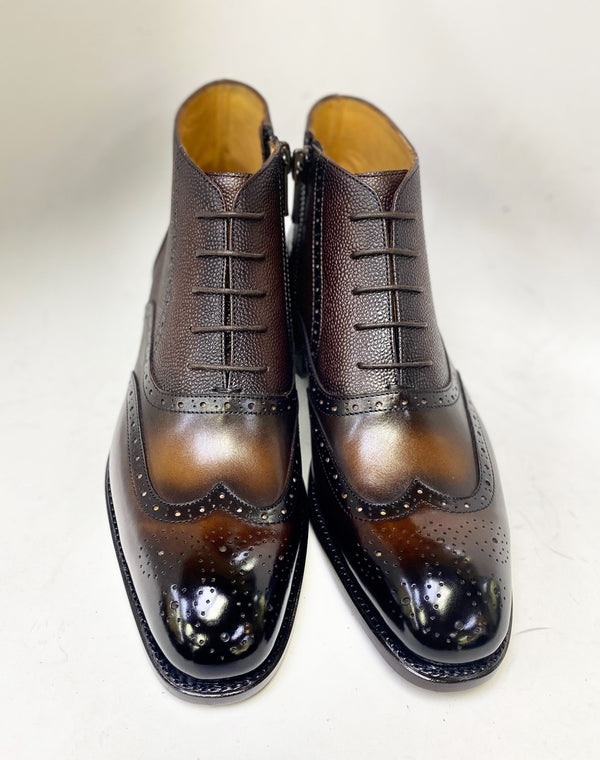 Ugo Vasare Stanford Calfskin Boot - Cognac