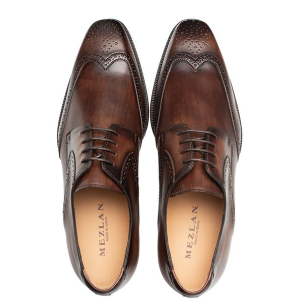 Mezlan Tasso Leather Shoe - Chestnut
