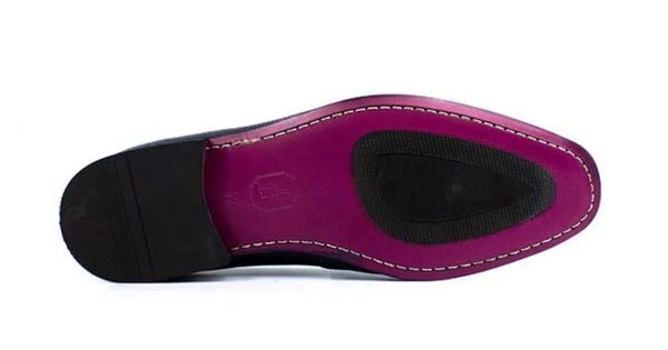Pelle Tomaso Leather Loafer - Navy