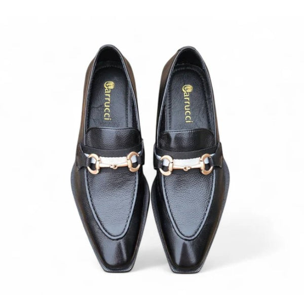 Carrucci Verona Leather Loafer - Black