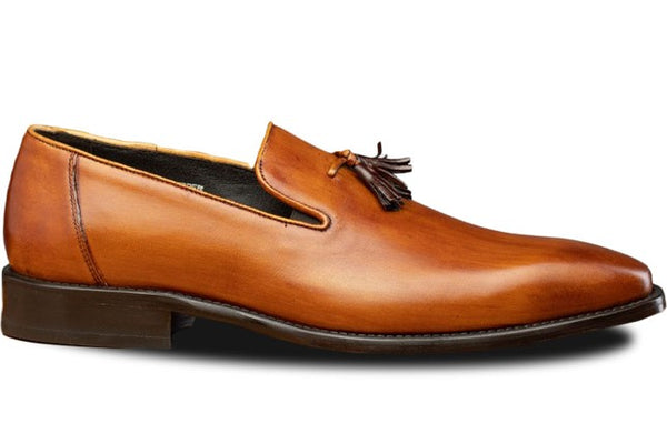 Toscana David Leather Loafer - Caramel