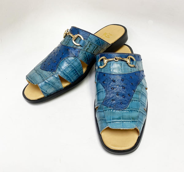 C&E Maurice Calfskin Slip-On - Sky/Blue