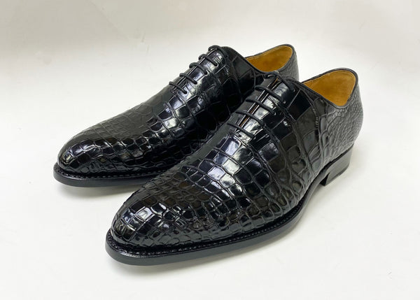 Ugo Vasare Alligator Oxford - Black