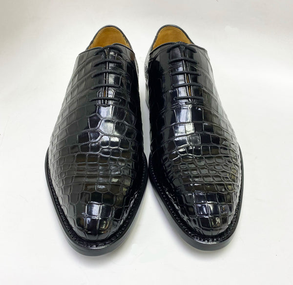 Ugo Vasare Alligator Oxford - Black