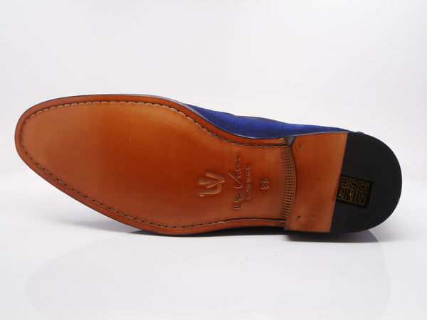 Ugo Vasare Suede Tasseled Loafer - Blue