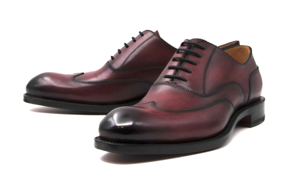 Ugo Vasare Wick Calfskin Wingtip - Burgundy