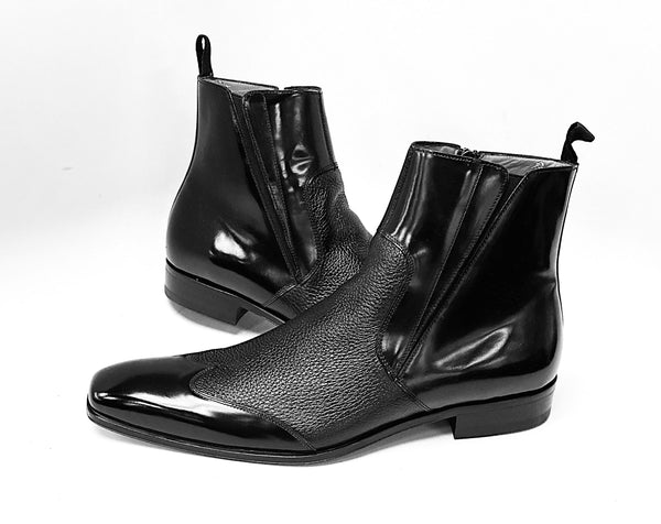 Mezlan Deerskin Boot - Black