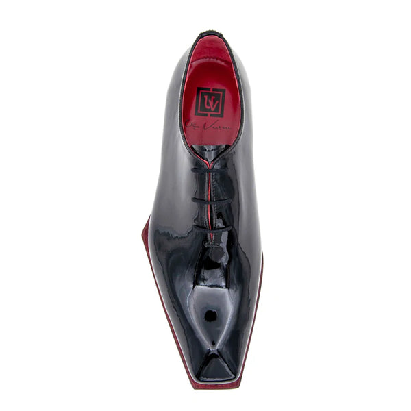Ugo Vasare "Jason Spade" Patent Leather Lace-Up Oxford Black
