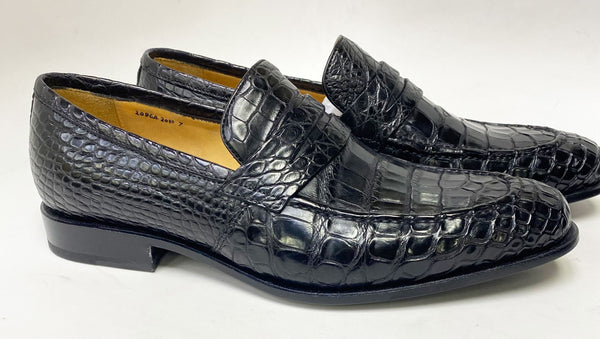 Ugo Vasare Alligator Loafer - Black