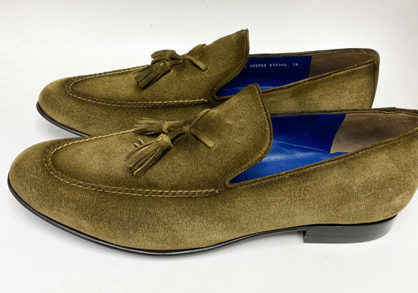 Jean Pierre Suede Tasseled Loafer - Olive
