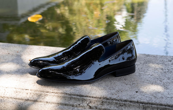 Jean Pierre Shiny Calfskin Loafer - Black
