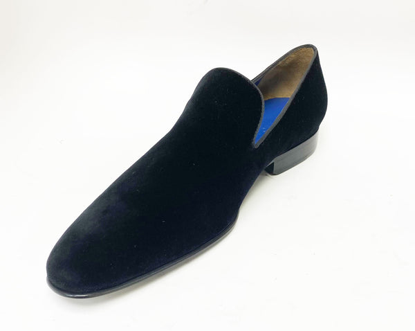 Jean Pierre Velvet Loafer - Black