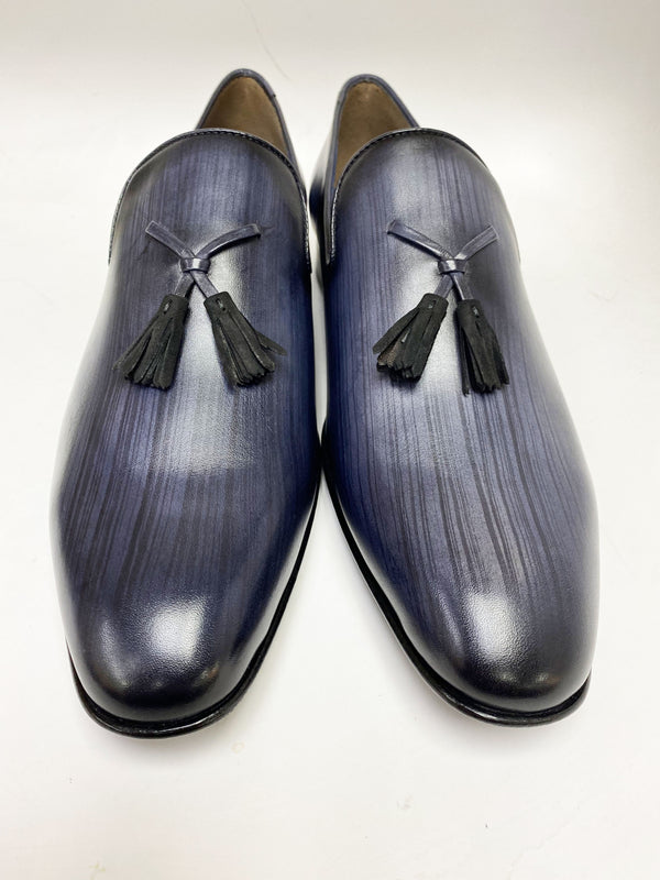 Jean Pierre Calfskin Tasseled Loafer - Black