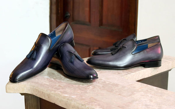 Jean Pierre Calfskin Tasseled Loafer - Black