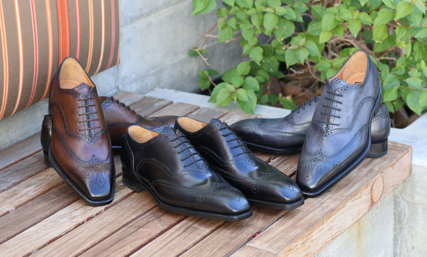 Ugo Vasare Calfskin Wingtip Oxford - Black