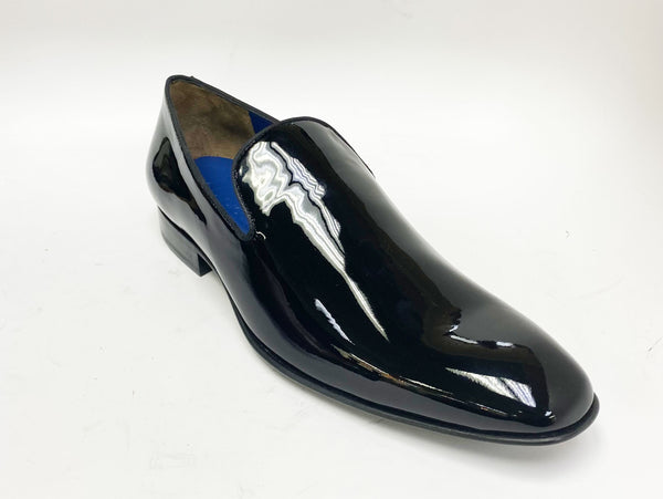 Jean Pierre Shiny Calfskin Loafer - Black