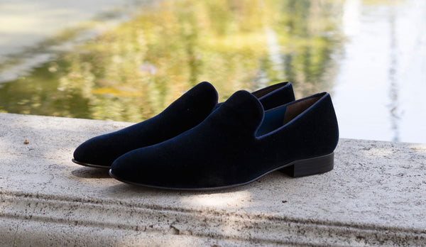 Jean Pierre Velvet Loafer - Black