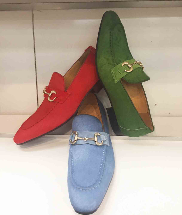 C&E Shoes Carrucci Pony Hair Loafer - Green