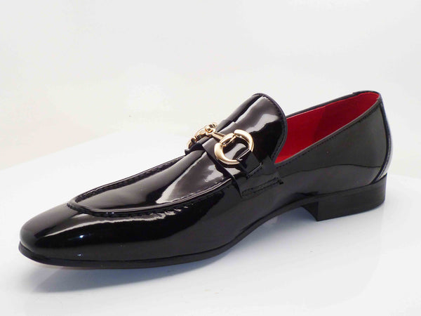 Maurice Shiny Calfskin Loafer - Black