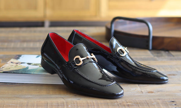 Maurice Shiny Calfskin Loafer - Black