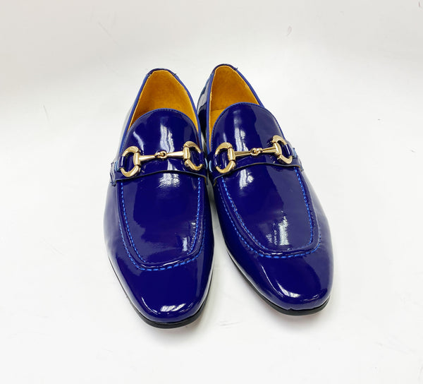 Maurice Shiny Calfskin Loafer - Electric/Blue