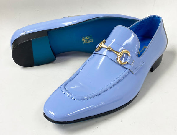Maurice Calfskin Loafer - Periwinkle/Blue