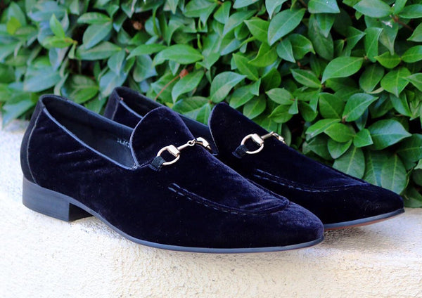 C&E Velvet Loafer - Black