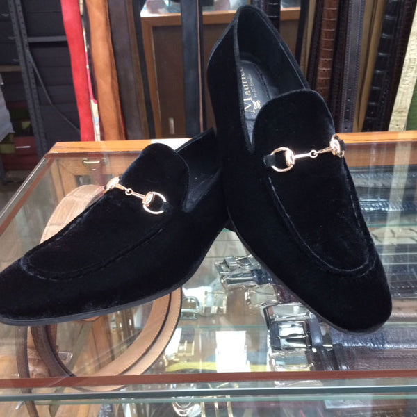 C&E Velvet Loafer - Black