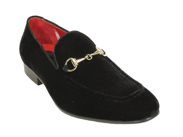 C&E Velvet Loafer - Black