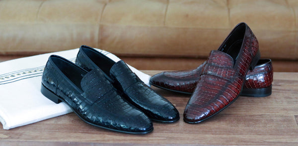 Corrente Calfskin Penny Loafer - Navy