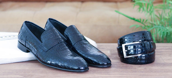 Corrente Calfskin Penny Loafer - Navy