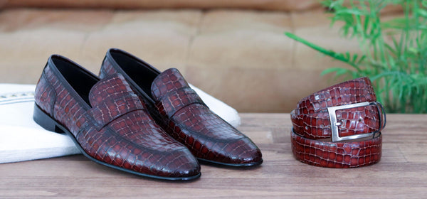 Corrente Calfskin Penny Loafer - Sport/Rust