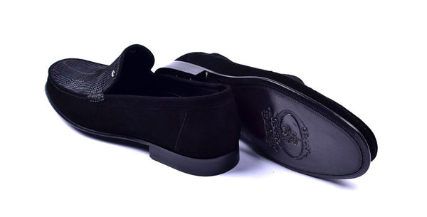 Corrente Suede Loafer - Black