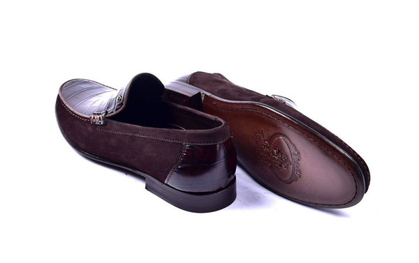 Corrente Crocodile Loafer - Brown
