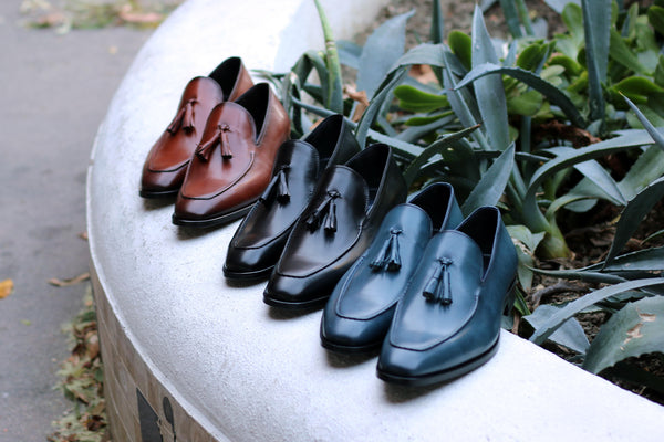 Corrente Calfskin Tasseled Loafer - Blue