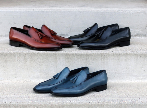 Corrente Calfskin Tasseled Loafer - Blue