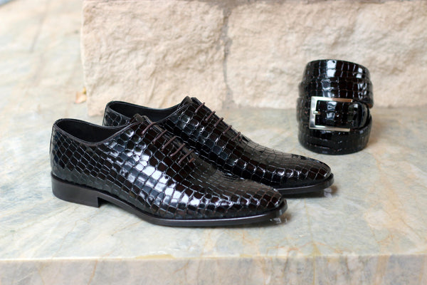 Corrente Calfskin Oxford - Dark Brown