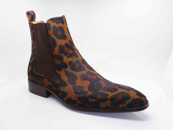 Carrucci Leopard Pony Hair Boot