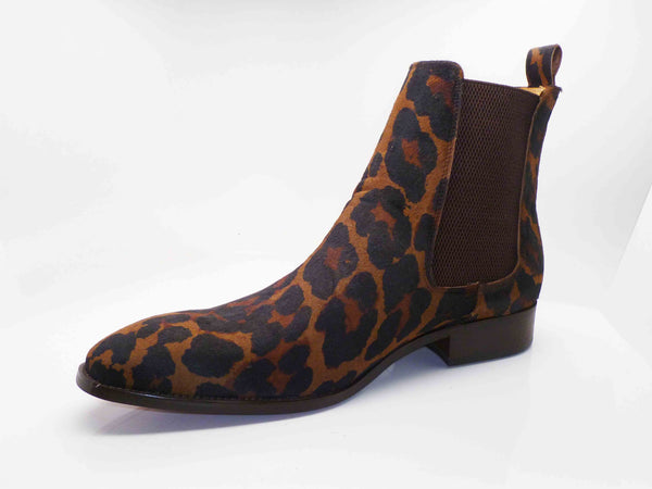 Carrucci Leopard Pony Hair Boot