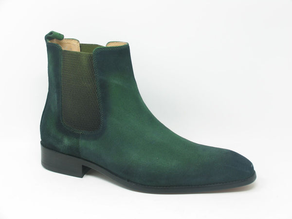 Carrucci Suede Slip-On Boot - Green