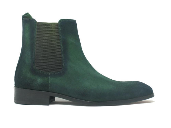 Carrucci Suede Slip-On Boot - Green